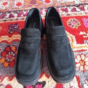 Maguire Black Suede Loafers Size 39
